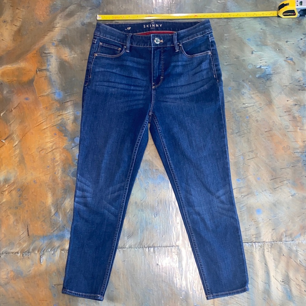 White House Black Market Dark Blue Skinny Jeans